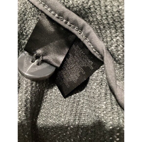 Sanctuary Gray Button Front Pea Coat Jacket Long Sleeve Collar Cotton Blousee - Picture 5 of 6